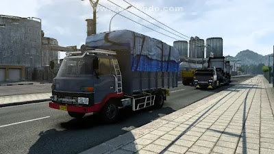 Traffic Truck Fuso Goprak dan Nissan CKA87 ETS2