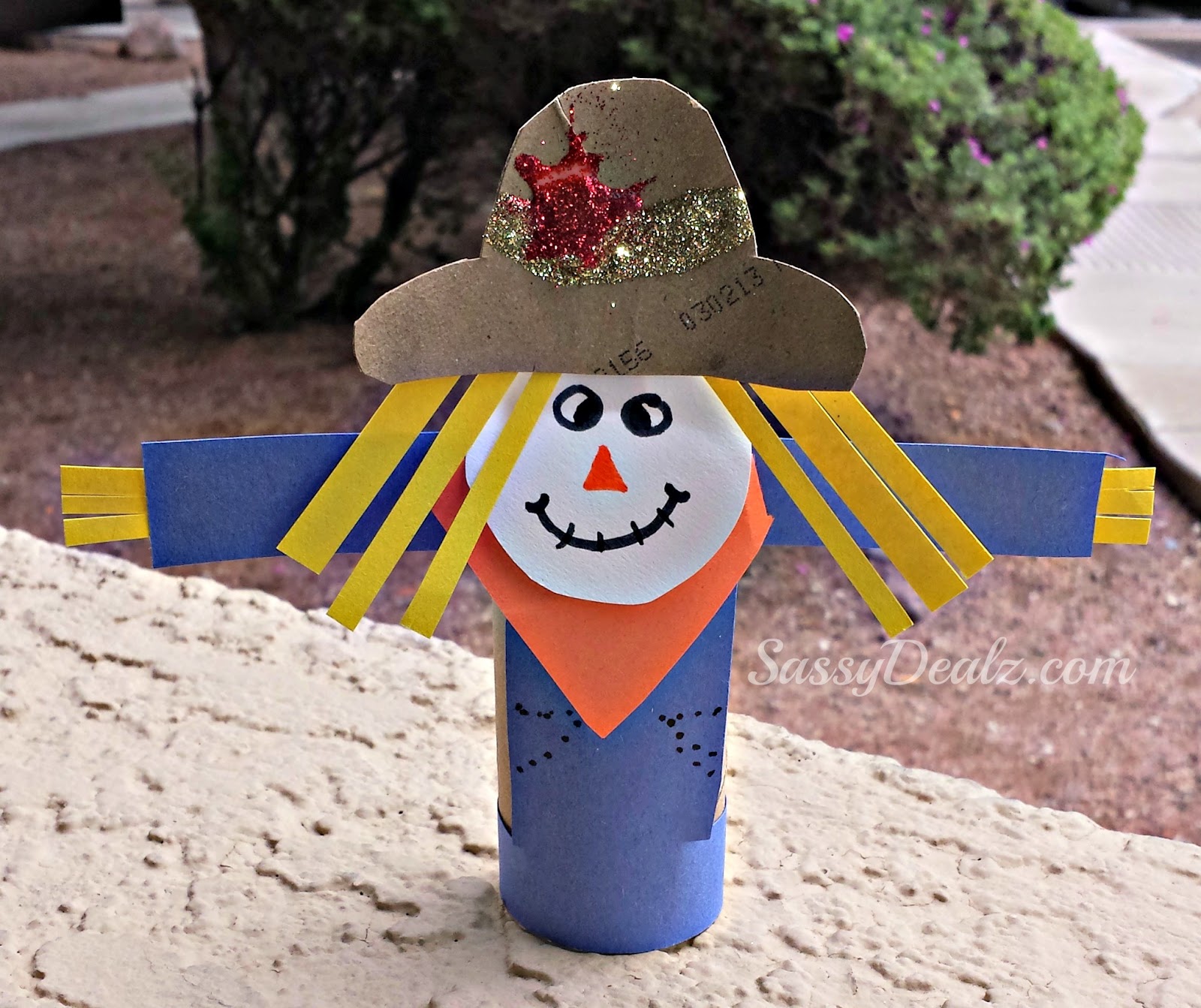 Scarecrow Toilet  Paper  Roll  Craft  For Kid s Halloween 