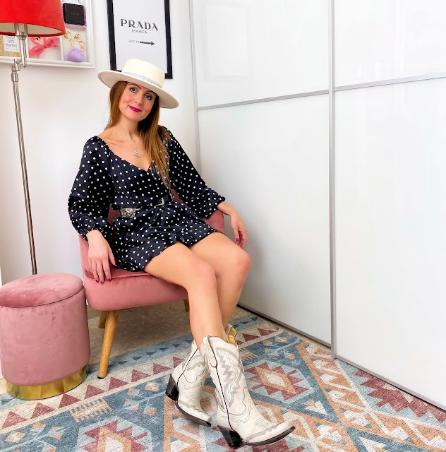 Boots in summer with Femmeluxe dress