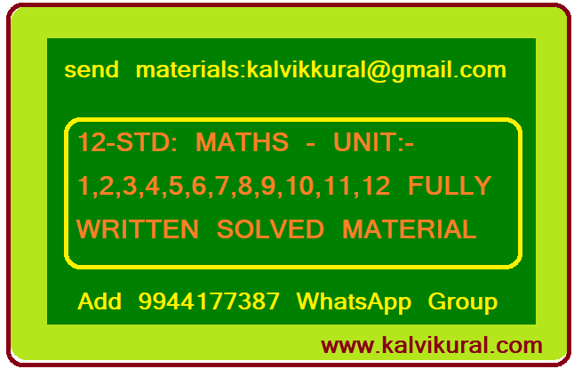 12-STD: MATHS - UNIT:- 2 FULLY WRITTEN SOLVED MATERIAL