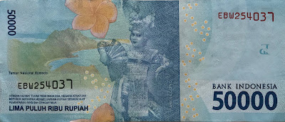 50000 Rupiah Indonesia banknote