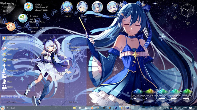 Snow Miku Theme Win 10 Ver. 1803 by Enji Riz Lazuardi