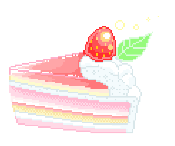 cake slice pixel art