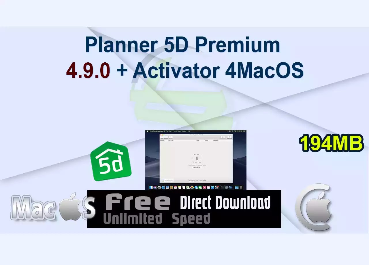 Planner 5D Premium 4.9.0 + Activator 4MacOS