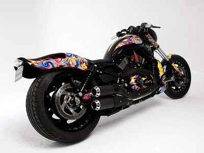 Modification sporty Airbrush Harley-Davidson Night Road 6