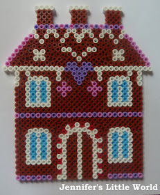 Hama bead gingerbread house