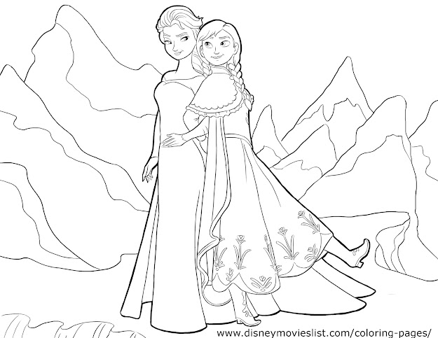 Frozen Coloring Pages 