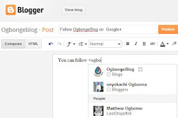 Google+: How To Mention People In Blogger Posts