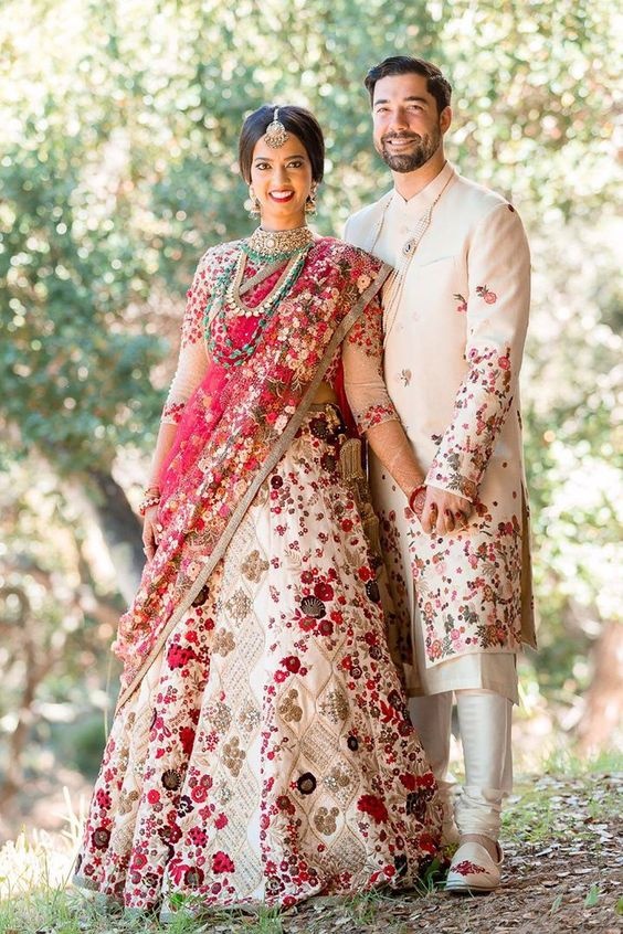 Fiestroevents Bride And Groom Color Combination Dress Ideas For