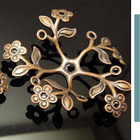 copper flower findings jewelrysupplies