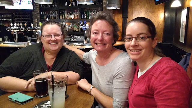 Helen, Susan and Kristina at pub night - photo Kristina Roudiy