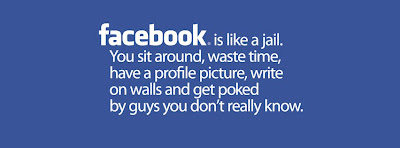 funny facebook cover photos, cool timeline covers, facebook is just like jail