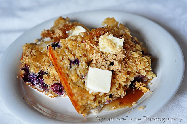 Blueberry Baked Oatmeal-w