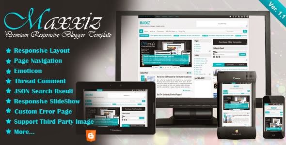 Maxxiz - Responsive Blogger Template TemplateNew.Com