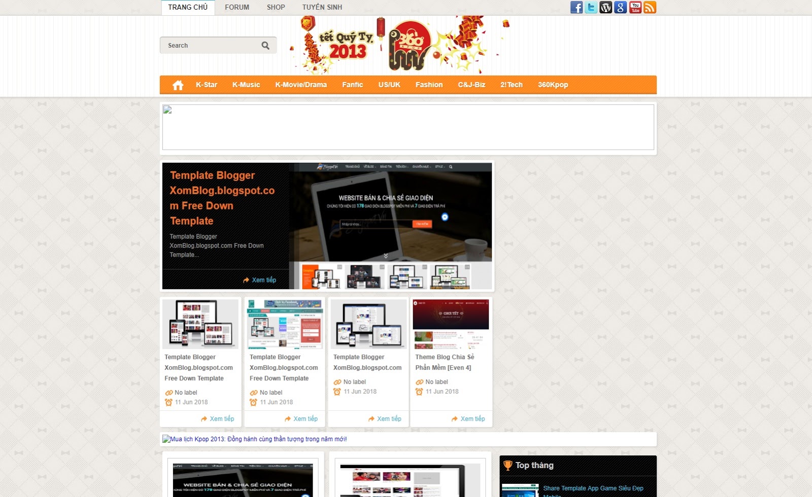 Blogger Template Chia Sẻ Free Down Theme Blog