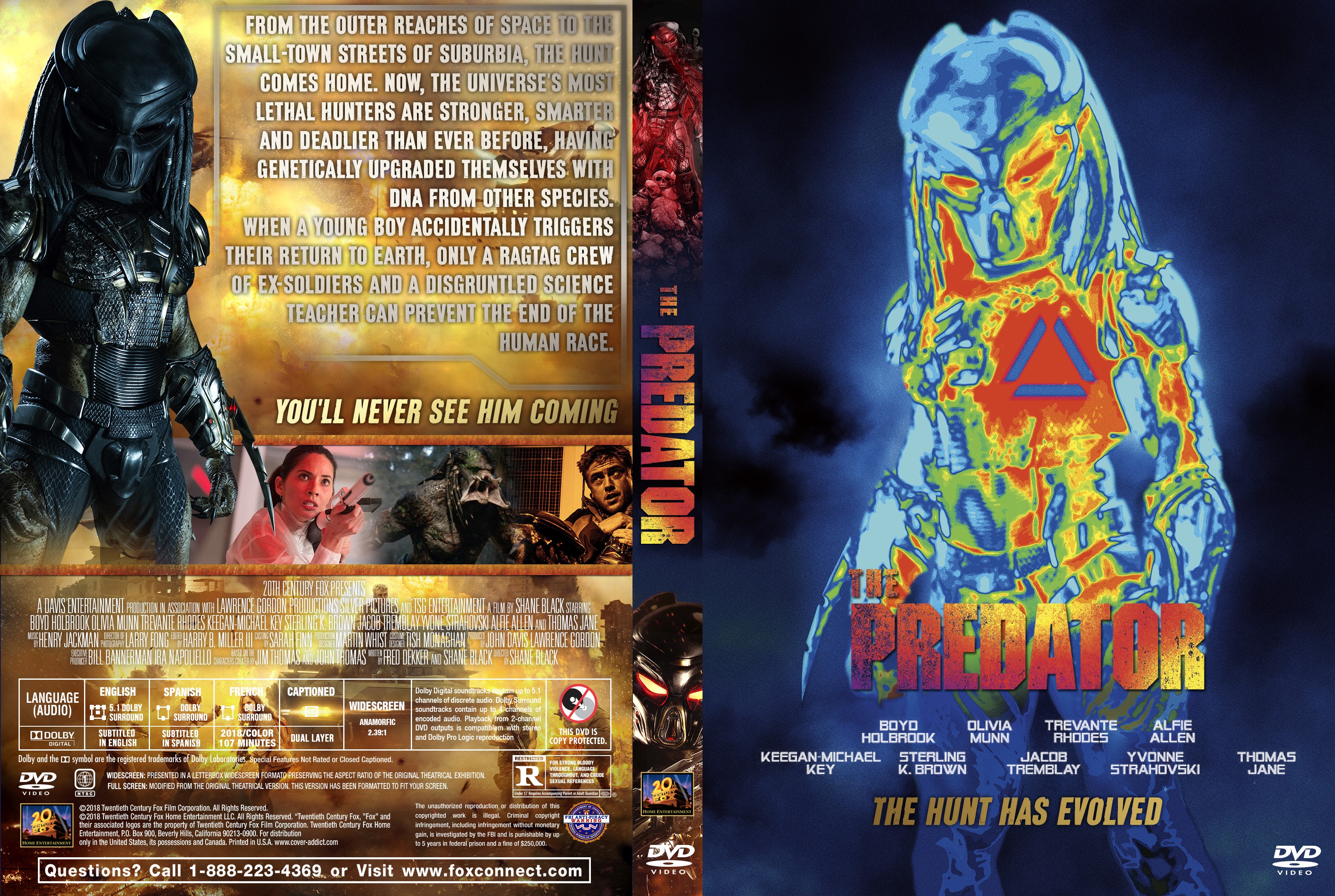 The Predator DVD Cover - Cover Addict - DVD, Bluray Covers 