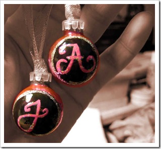 ornaments up close