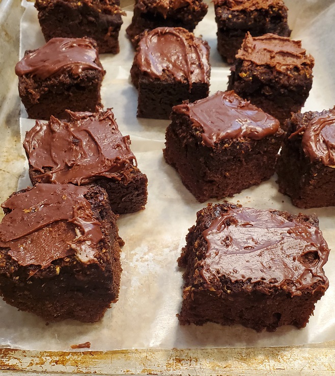 frosted zucchini brownies