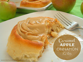 Caramel Apple Cinnamon Rolls | Leesh and Lu's Recipe Box