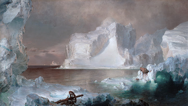 Frederic Church 1861 art, iceburgs
