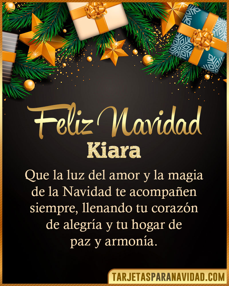 Imágenes con frases de Navidad para Kiara