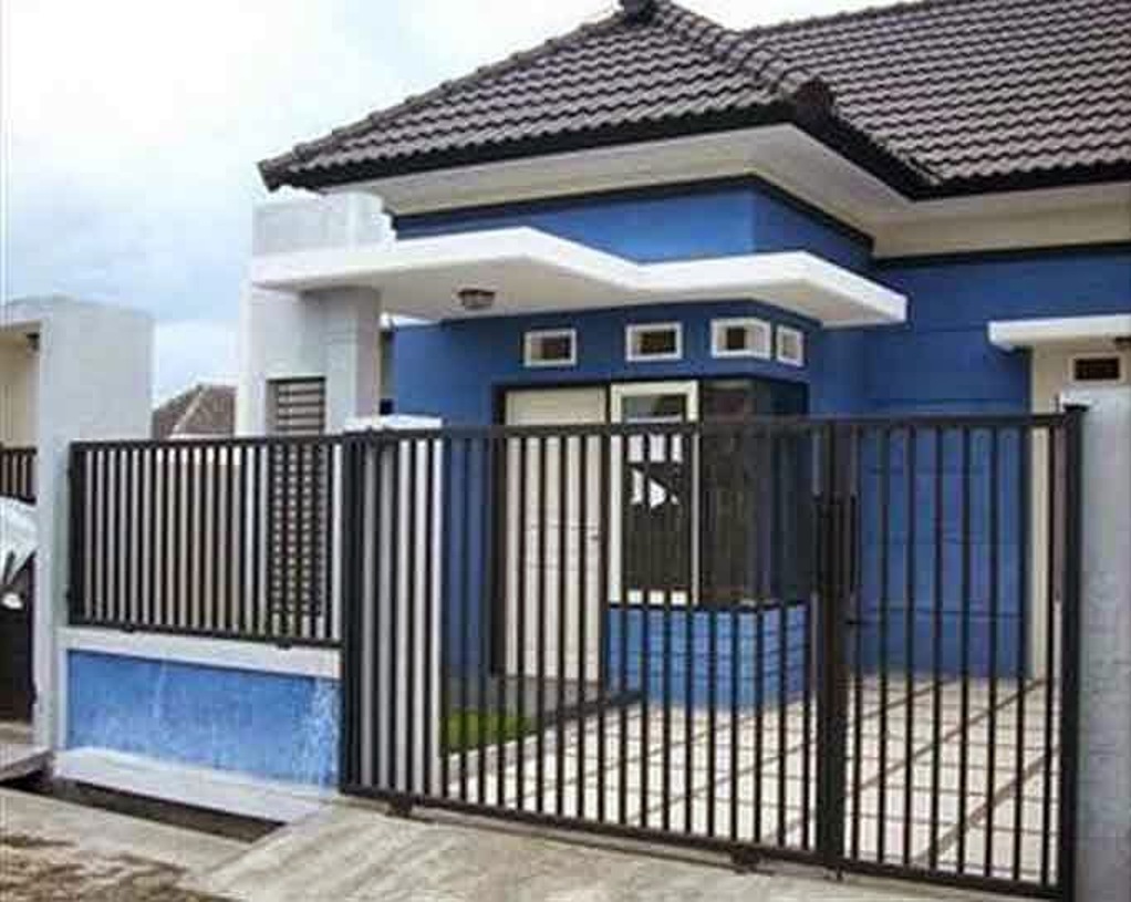 Rumah Minimalis Warna Biru