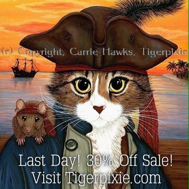 Fantasy Cat Art by Carrie Hawks Tigerpixie.com