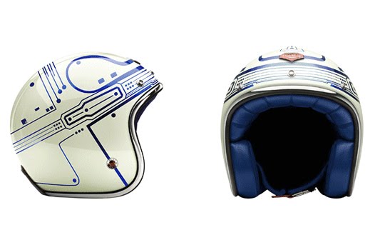 Tron motorcycle helmet