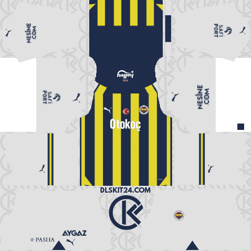 Fenerbahçe SK Kits 2023-2024 Puma - Dream League Soccer Kits 2024 (Home)