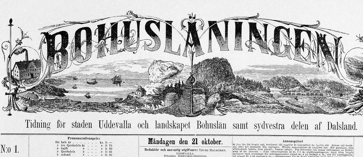 Uddevallabloggen Se Bohuslaningen I Tidningsarkivet