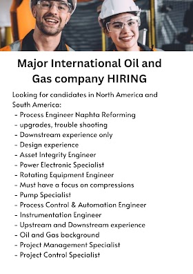 Major International Oil and Gas company HIRING