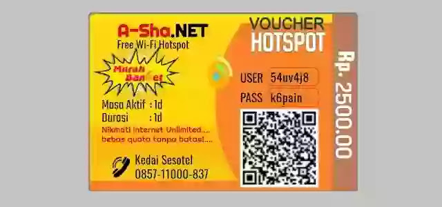 Template Voucher Hotspot Mikrotik Keren