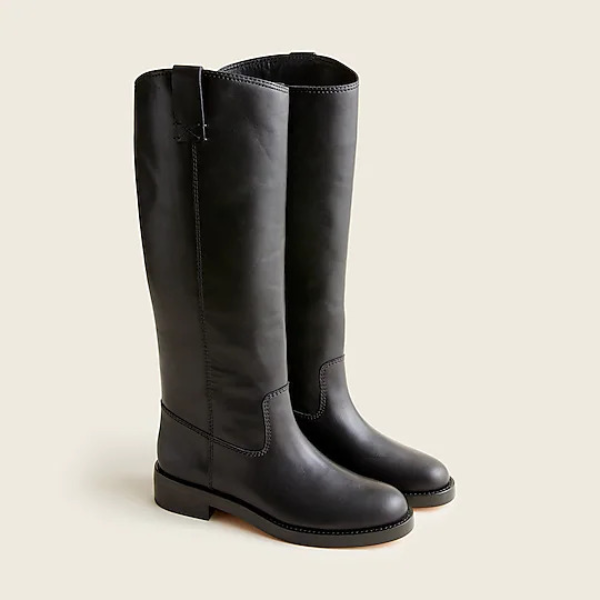 j crew leather riding boots