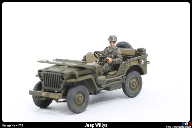 Montage pas à pas de la Jeep Willys d'Hasegawa au 1/48.