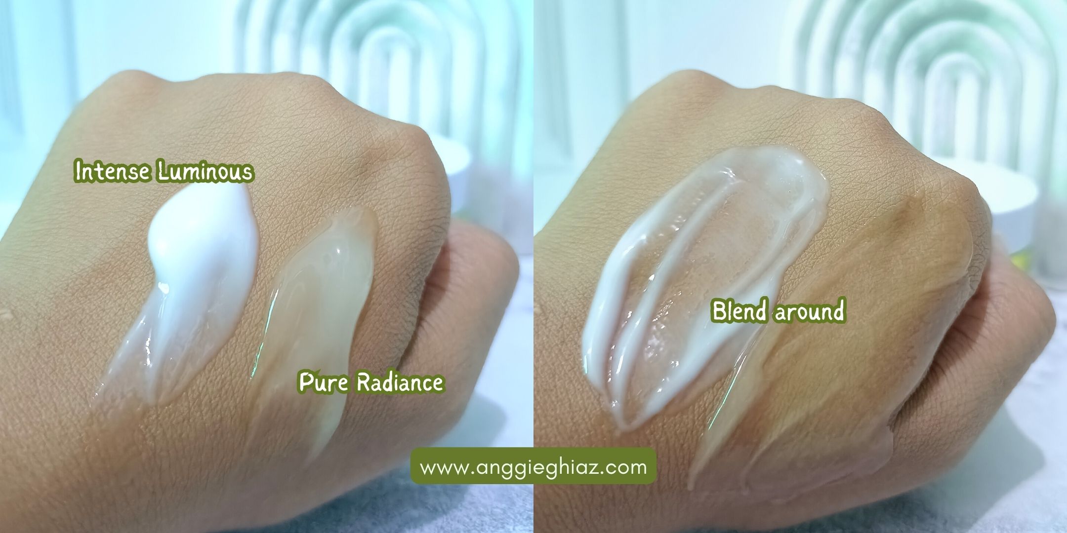 Swatch di tangan Azarine Barrier Moisturizer