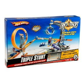 Cheap Toy Cars - Hot Wheels Trick Tracks Triple Stunt Starter Set