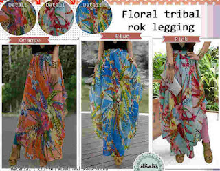 Floral Tribal Rok Legging fit to L