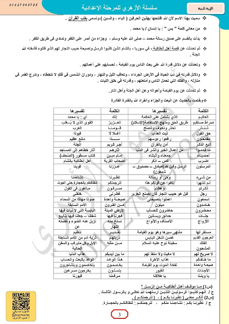 مراجعة متوقعة تربية إسلامية للصف الأول الإعدادي نوفمبر2023 Img_20231112054220_93504_46309%20(1)