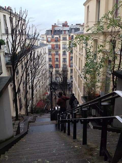 Montmarte Paris stairs France