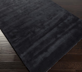 Dark color bamboo silk rug manufactured as per your custom sizes
