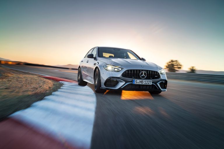 2024 Mercedes-AMG C63 Drops Four Cylinders but Gains a Hybrid