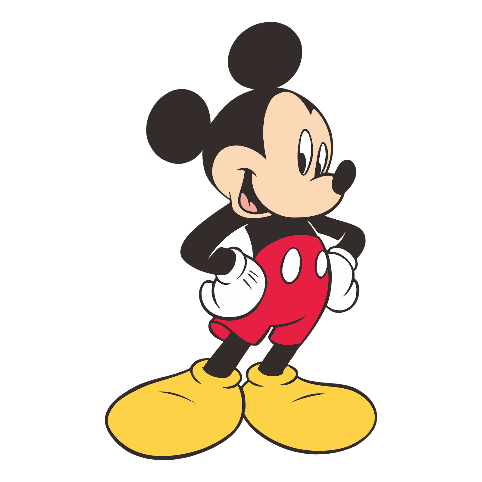 Siap Cetak Gambar Sketsa Mickey Mouse