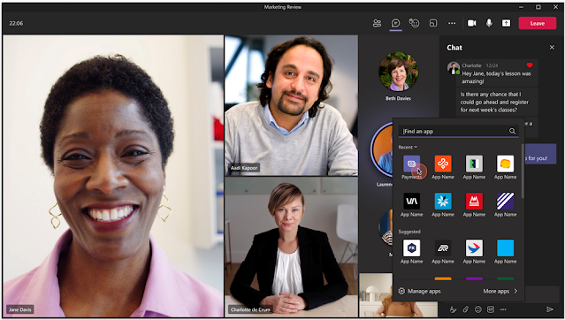New payments app in Microsoft Teams