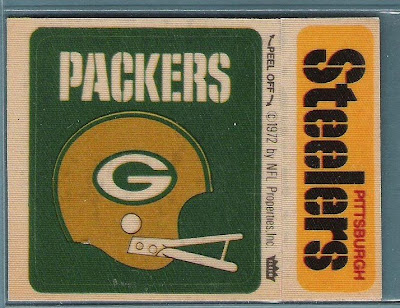 Fleer NFL Football Cloth Patch Stickers - Green Bay Packers