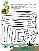 New: Roy Duck's Maze! Roy Duck loves swimming (obviously).