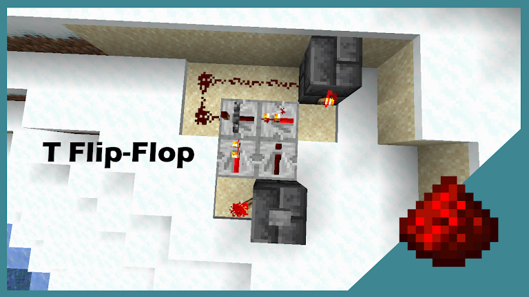 Minecraft T flip-flop