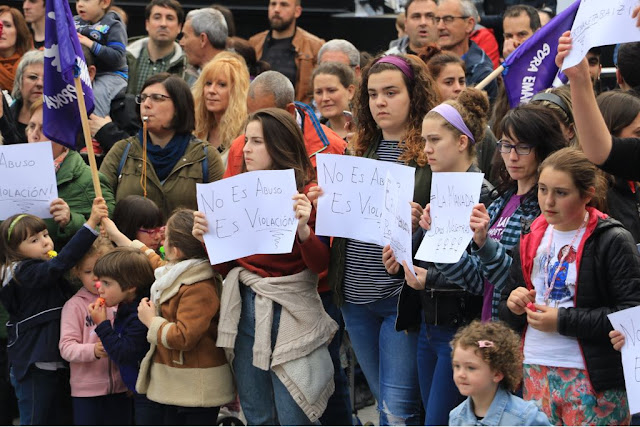 concentración tras la sentencia de La Manada