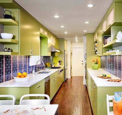 Desain Dapur Cantik Minimalis Nuansa Hijau