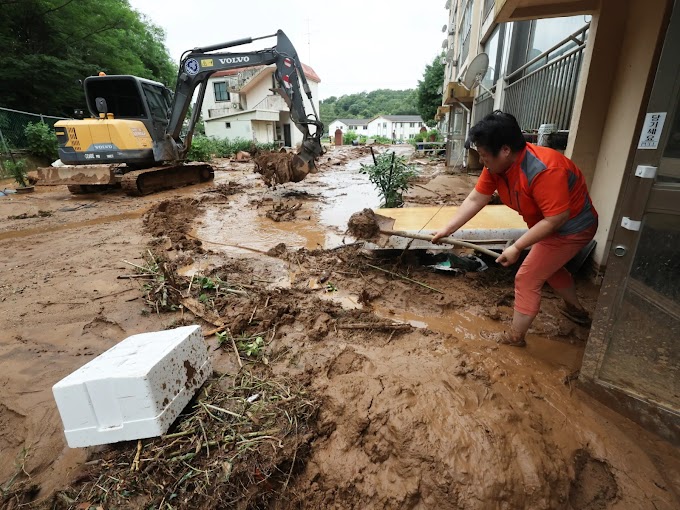  Torrential Rains in South Korea Claim Four Lives, Prompt Mass Evacuations