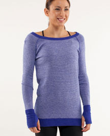 lululemon chai time pullover in pigment blue